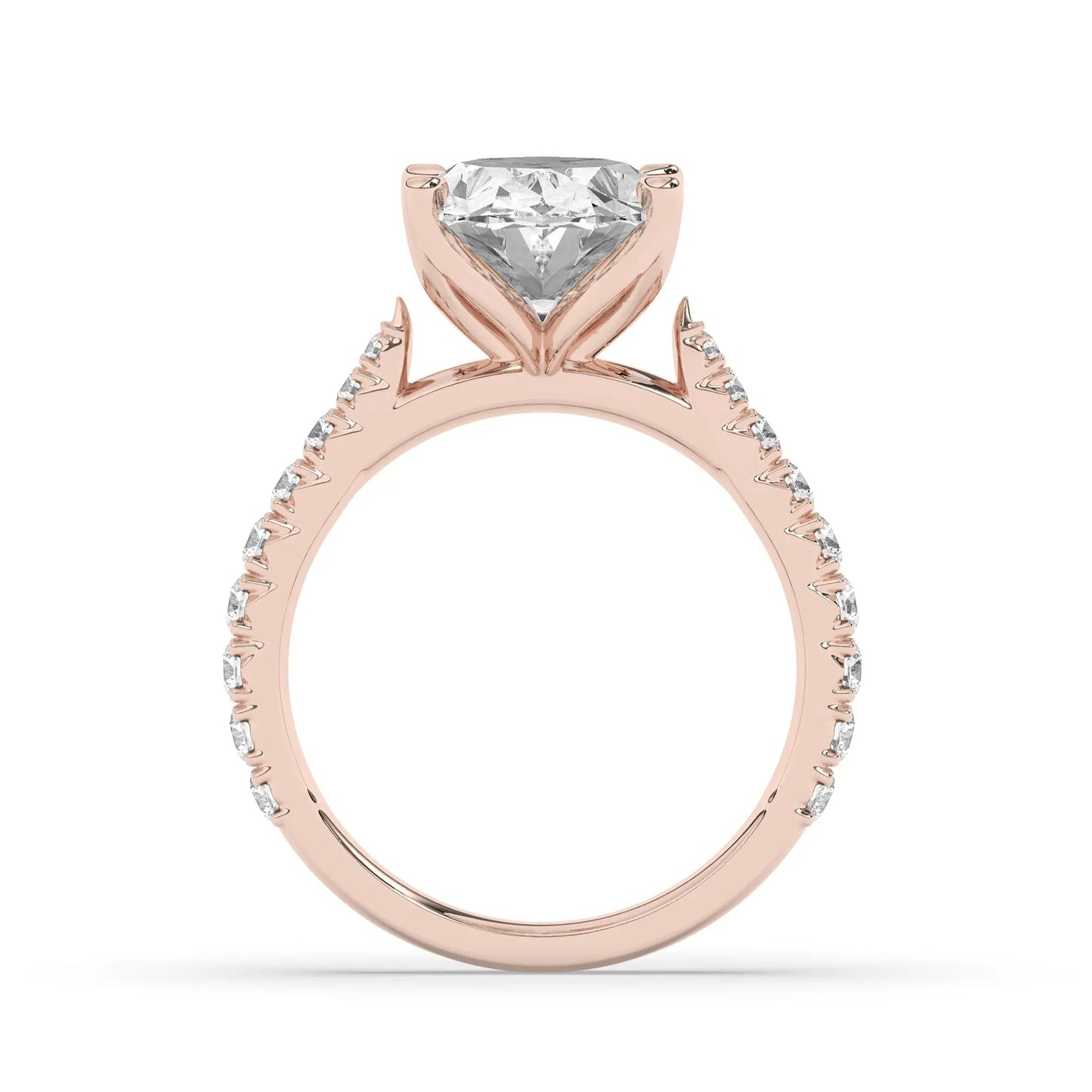 FR2976 Oval 0.50ct D VVS2 Rose Gold