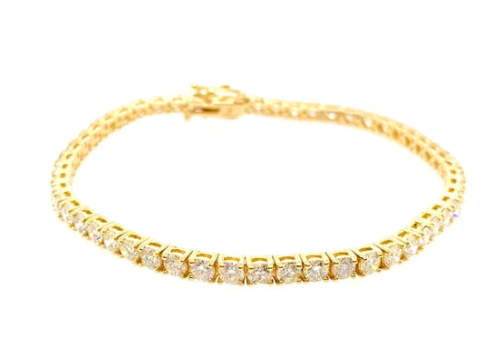 Bracelet Tennis Or Jaune 2,1 ct G SI Brillants 17,5 cm BBE1003CG1