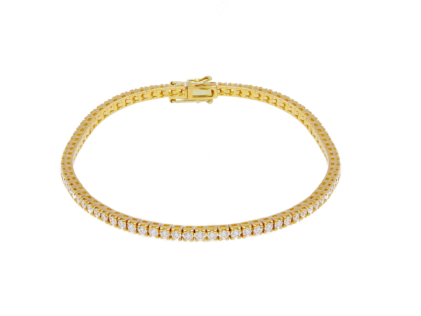 Bracelet Tennis Or Jaune 2ct G SI Brillants 17,5cm BBE1003CG17