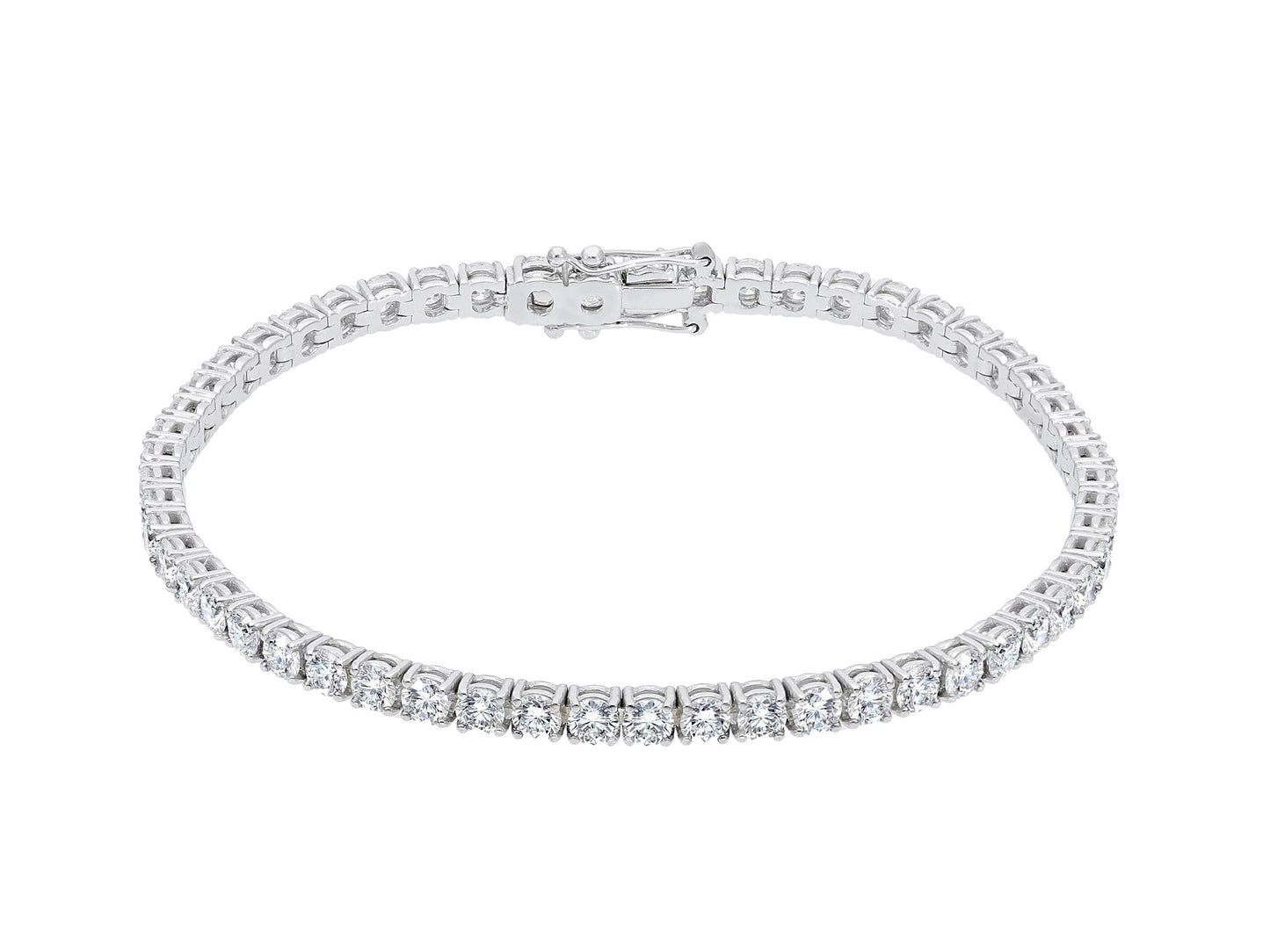 Bracelet Tennis or blanc 2,5 ct G SI Brilliants 17,5 cm BBE0903CB1