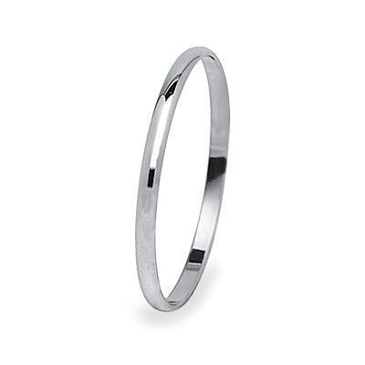 Half Round Classic Wedding Ring White Gold 1.8mm