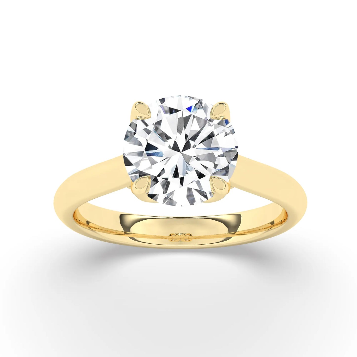 FR2962 Round Briliant 0.50ct D VVS2 Yellow Gold