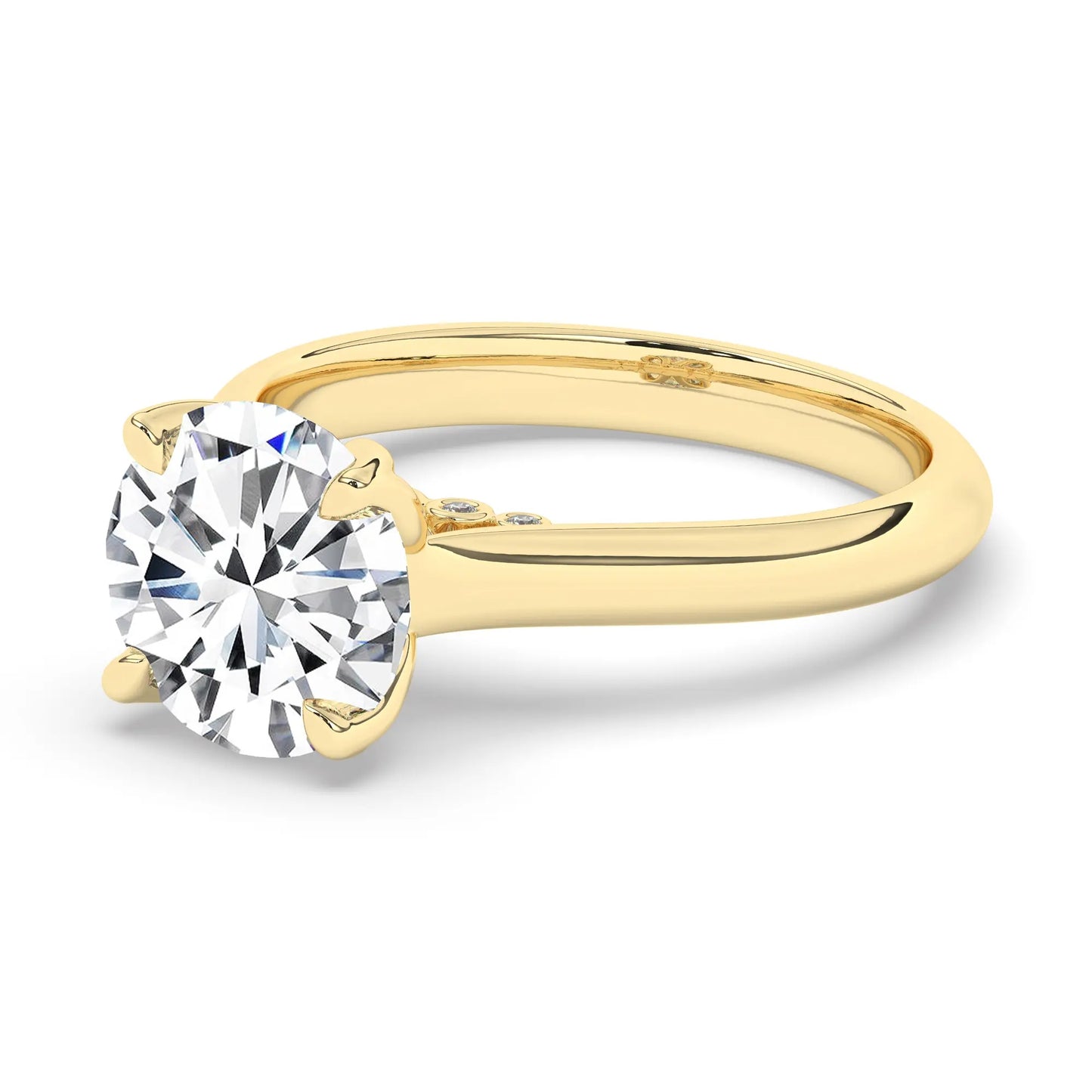 FR2962 Round Briliant 0.50ct D VVS2 Yellow Gold