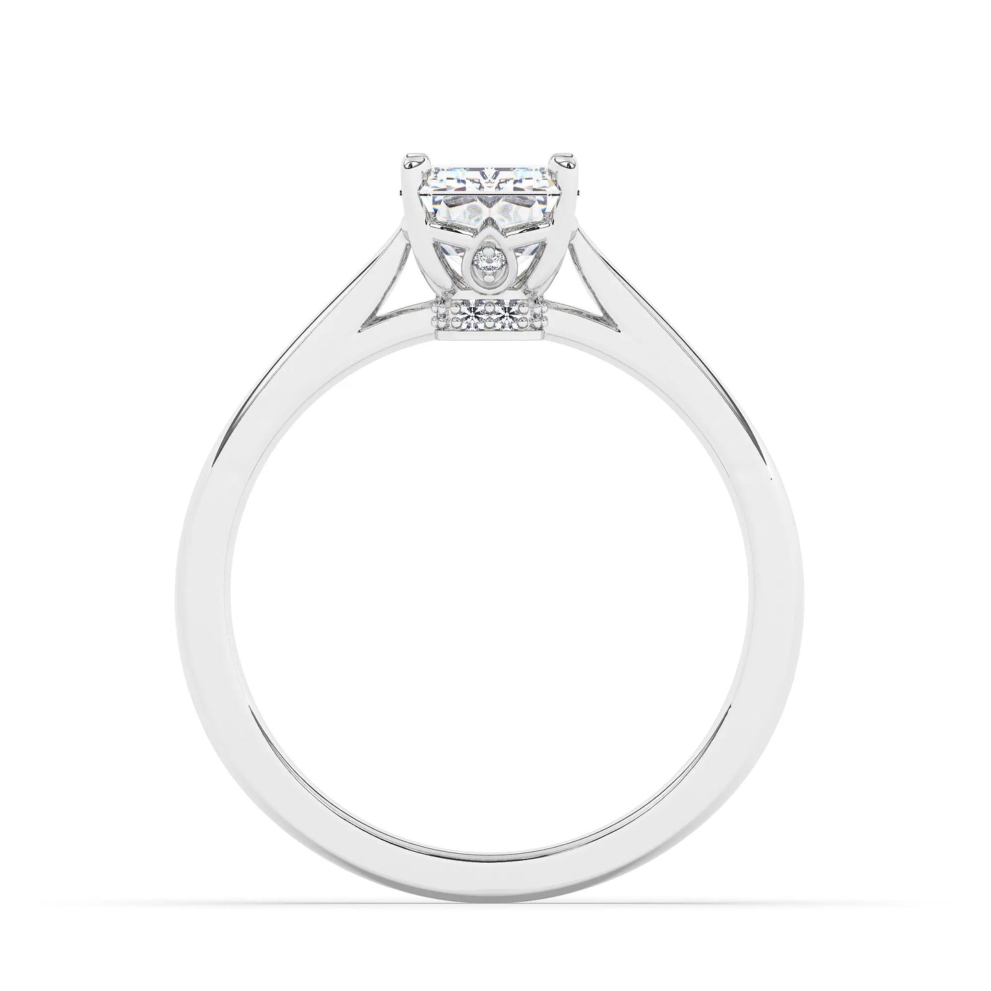 FR2963 Radiant Cut 0.50ct D VVS2 White Gold