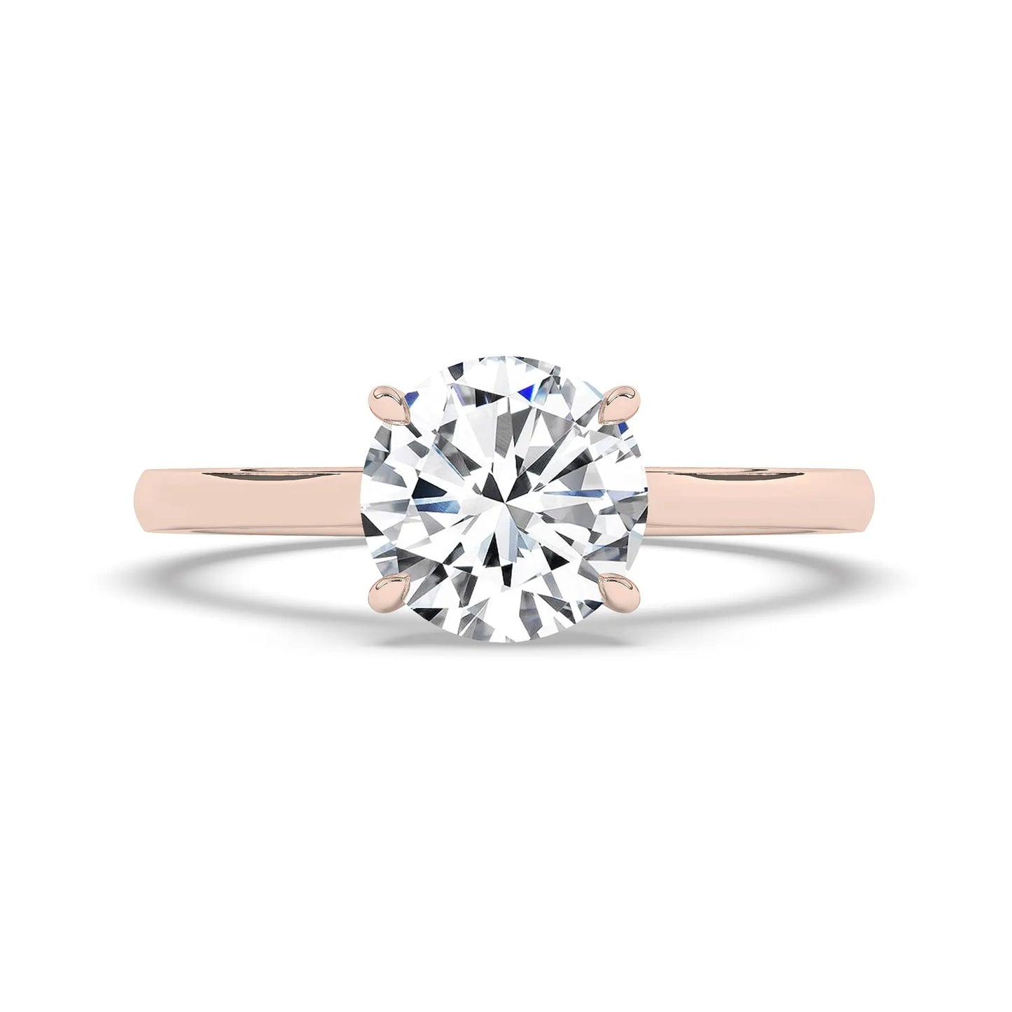 FR2963 Round Briliant 0.50ct D VVS2 Rose Gold