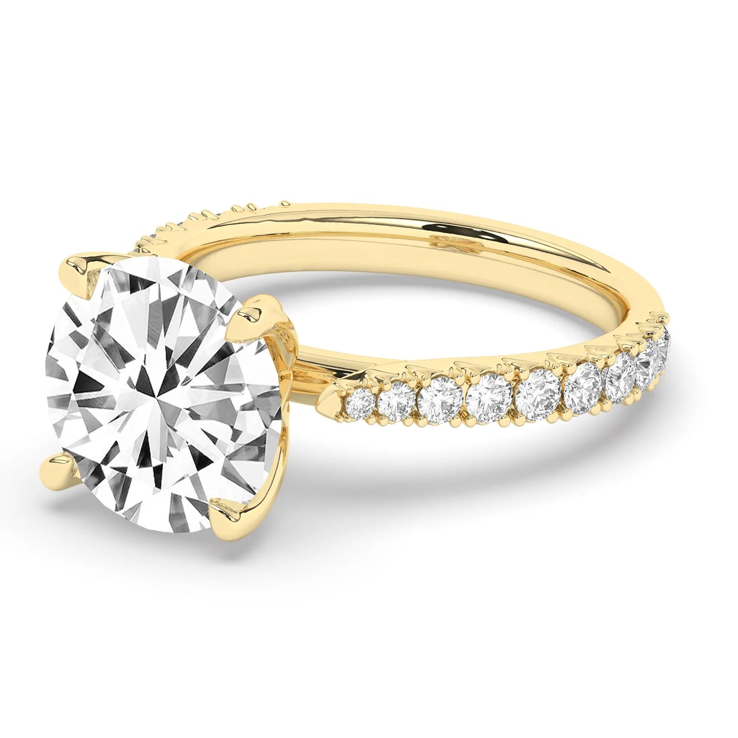 FR2976 Round brilliant 0.50ct D VVS2 Yellow Gold