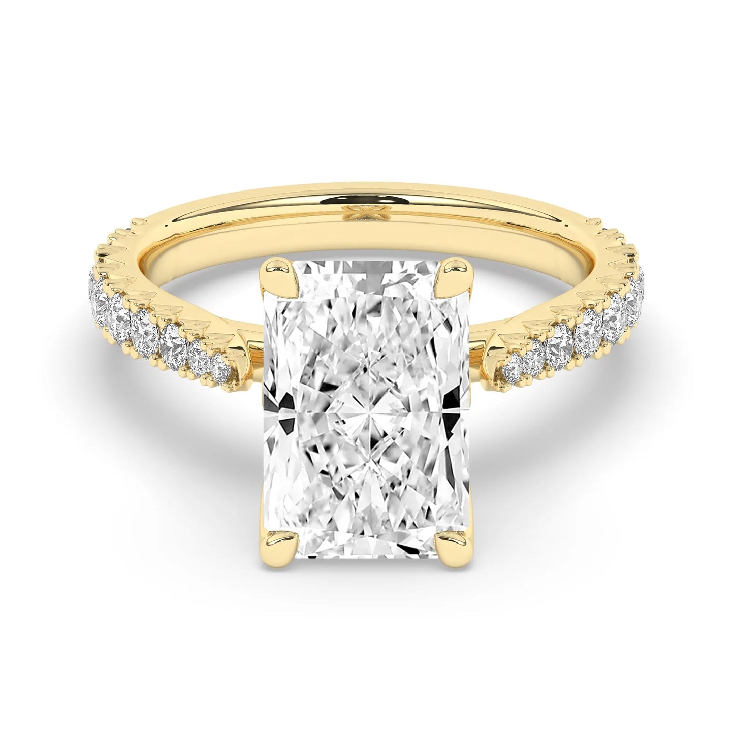 FR2976 Radiant cut 0.50ct D VVS2 Yellow Gold