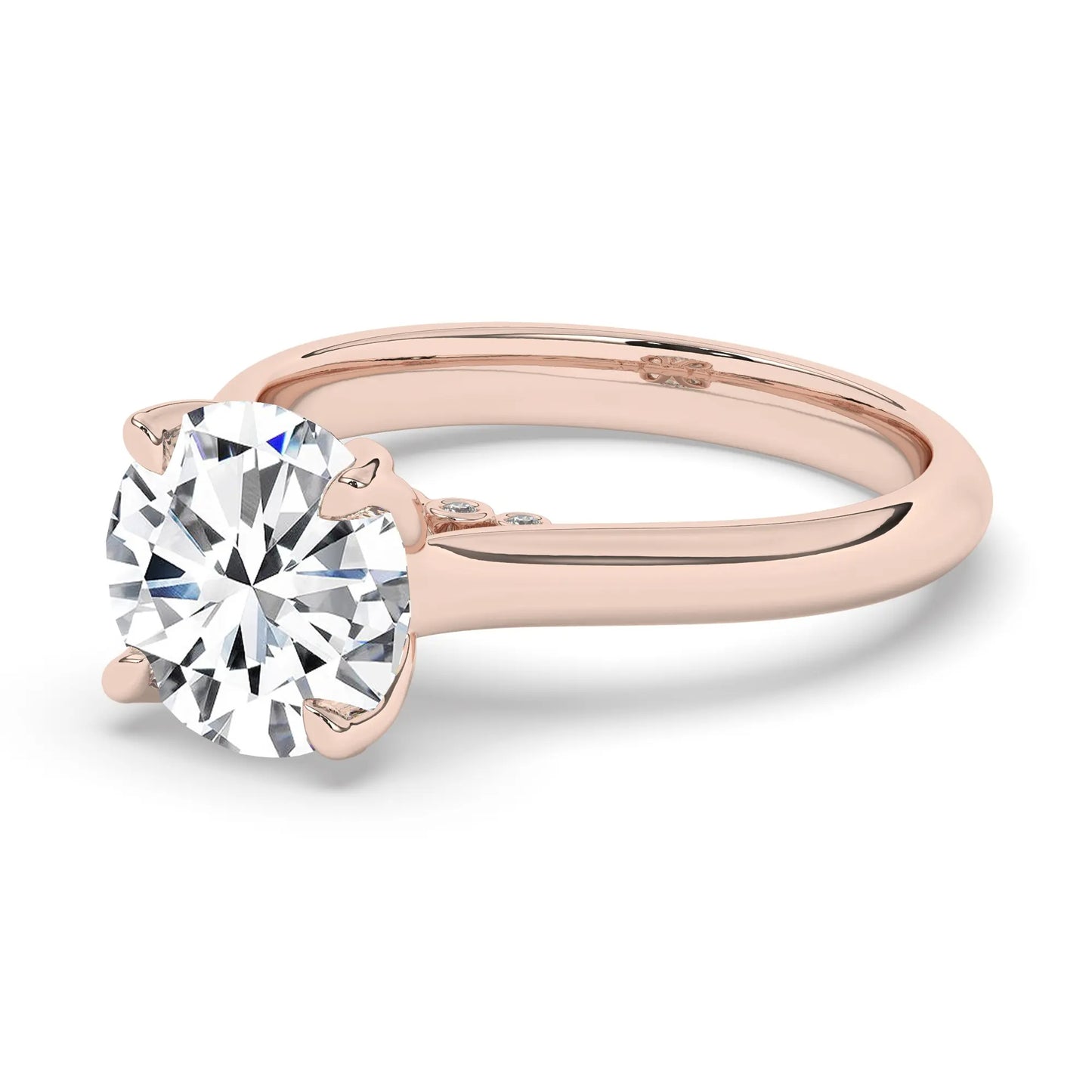 FR2962 Round Briliant 0.50ct D VVS2 Rose Gold