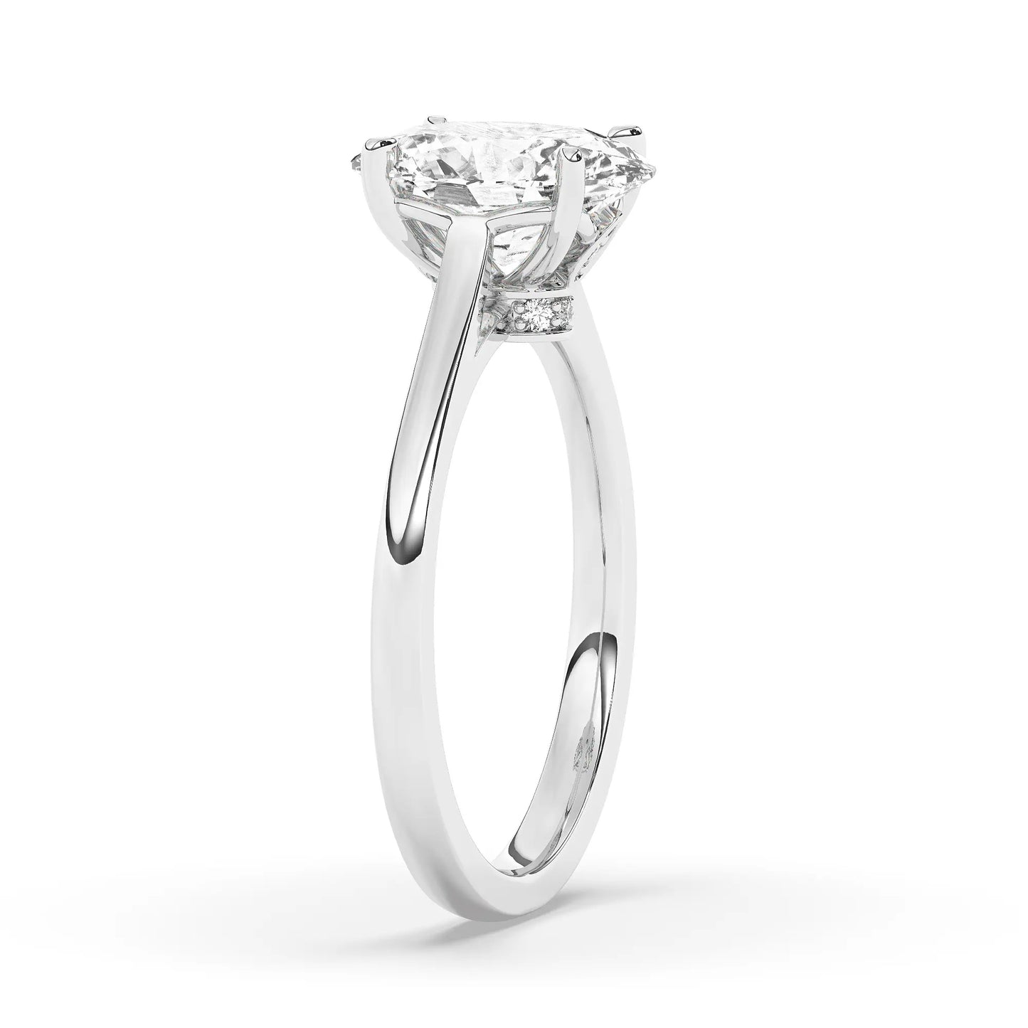 FR2963 Oval cut 0.50ct D VVS2 White Gold