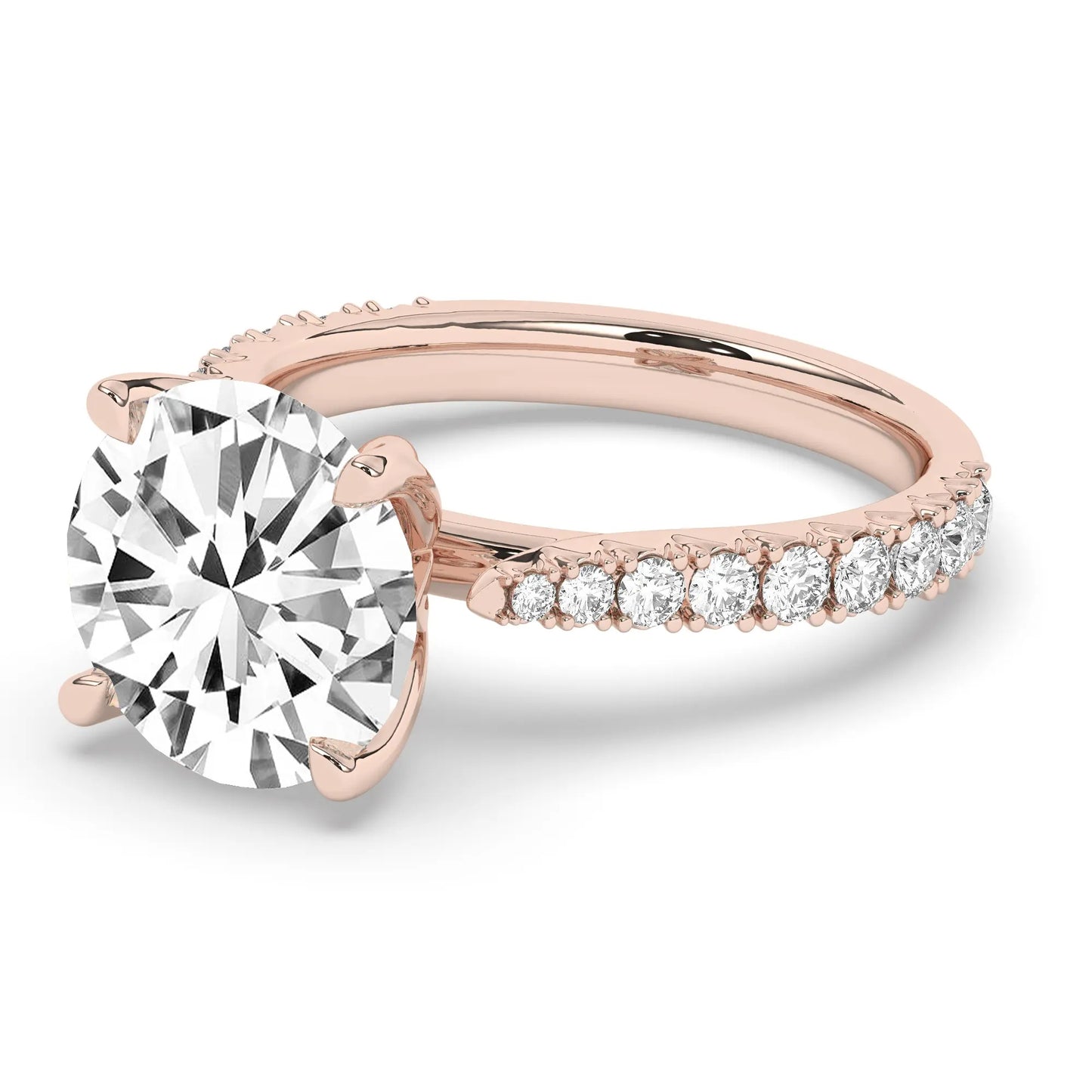 FR2976 Round brilliant 0.50ct D VVS2 Rose Gold