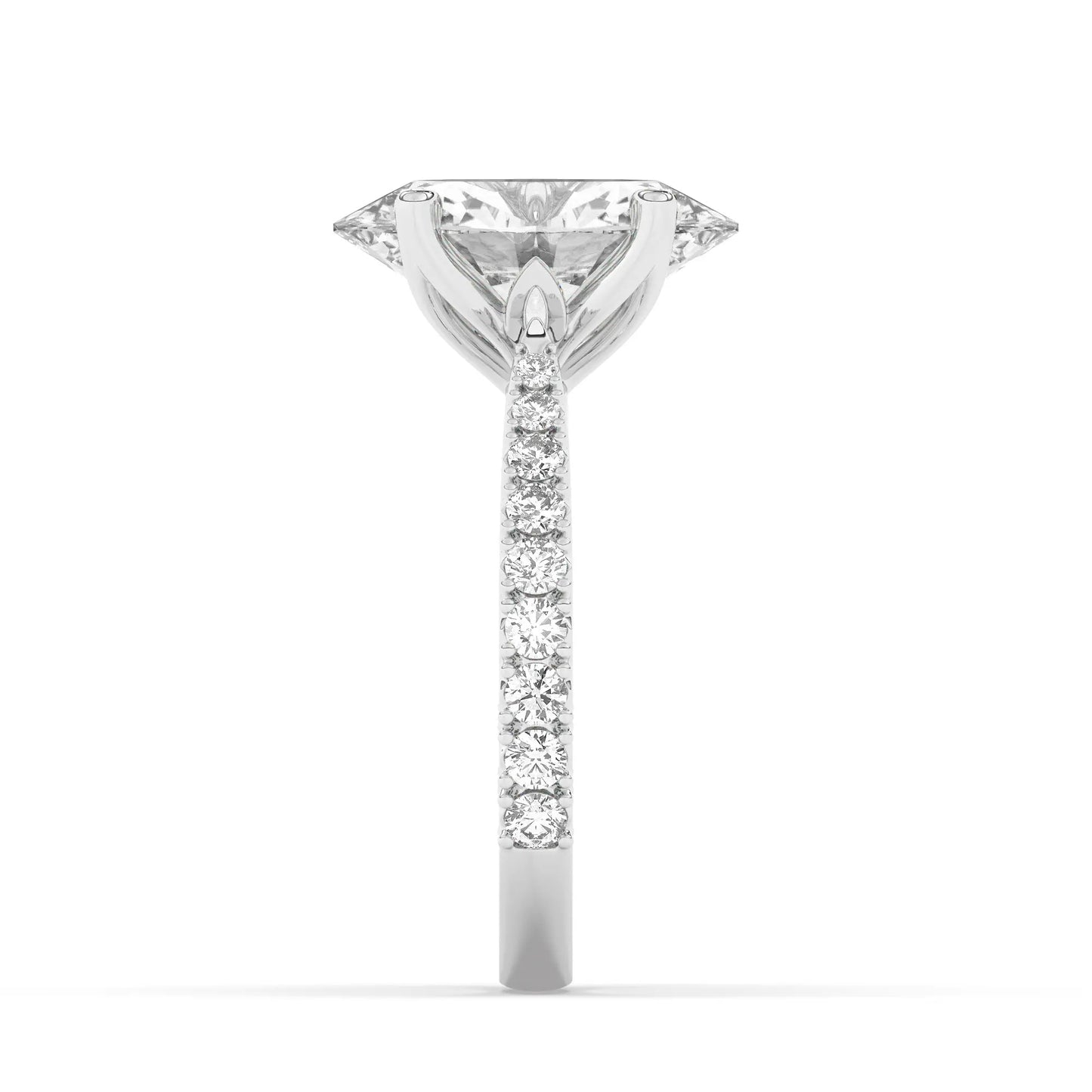 FR2976 Oval 0.50ct D VVS2 White Gold