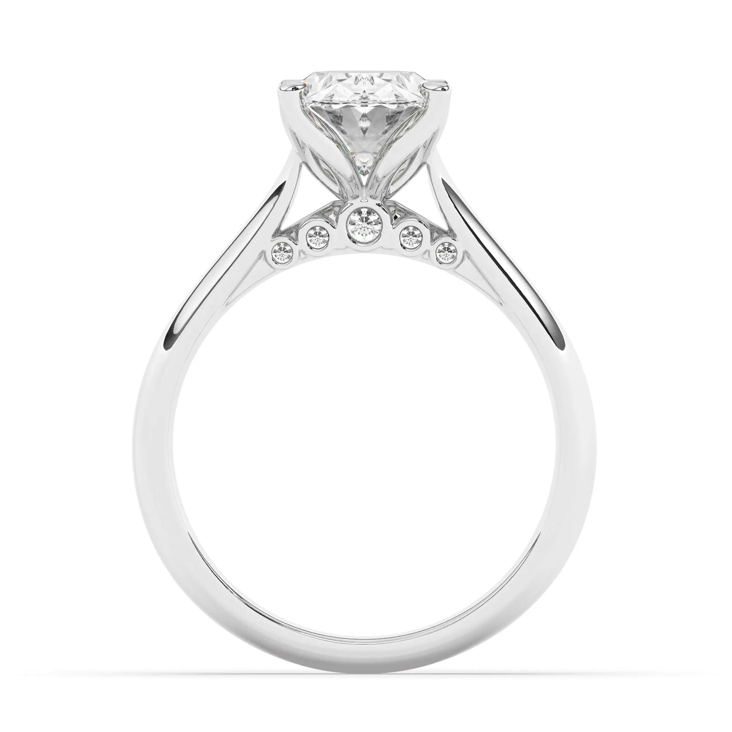 FR2962 Oval Cut 0.50ct D VVS2 White Gold