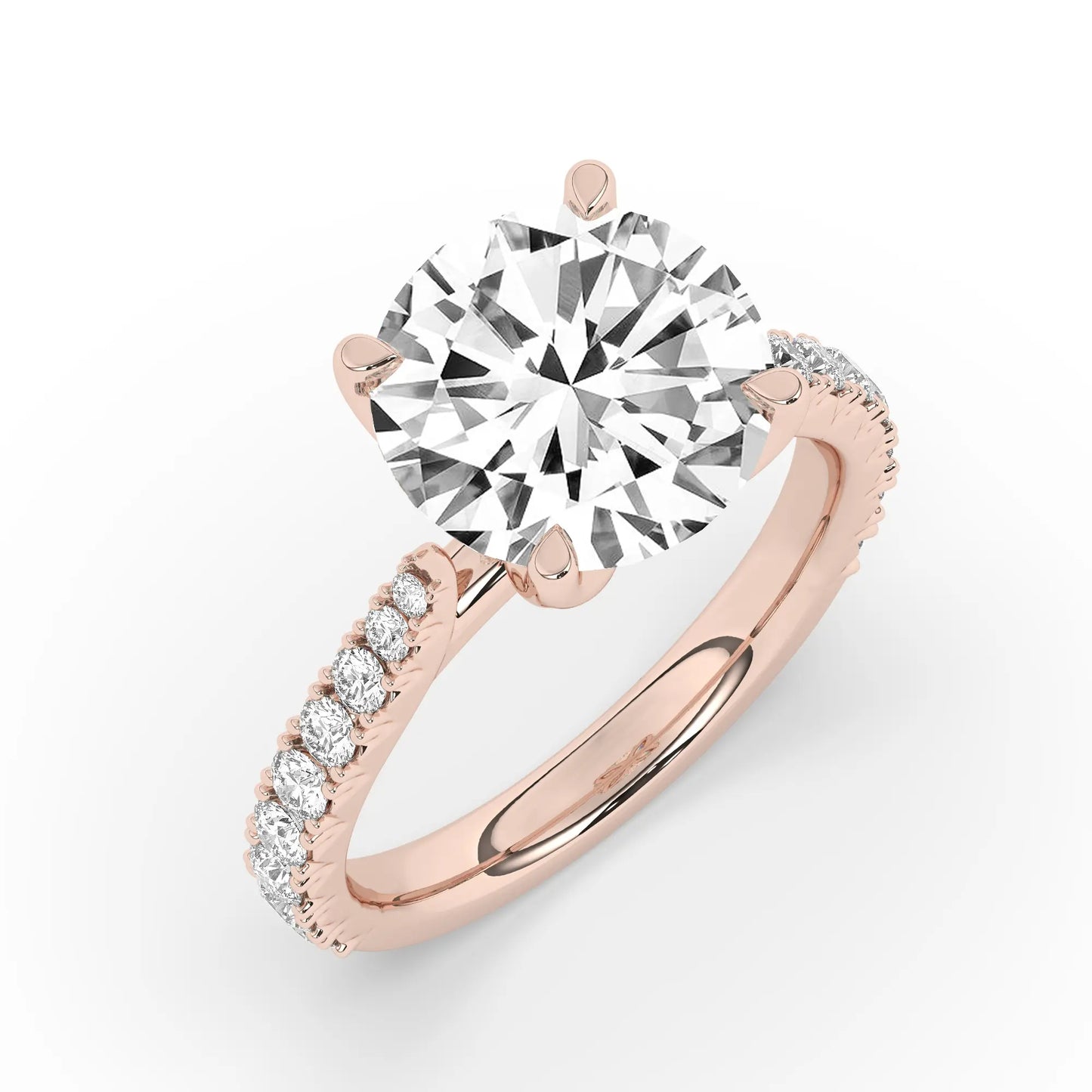 FR2976 Round brilliant 0.50ct D VVS2 Rose Gold