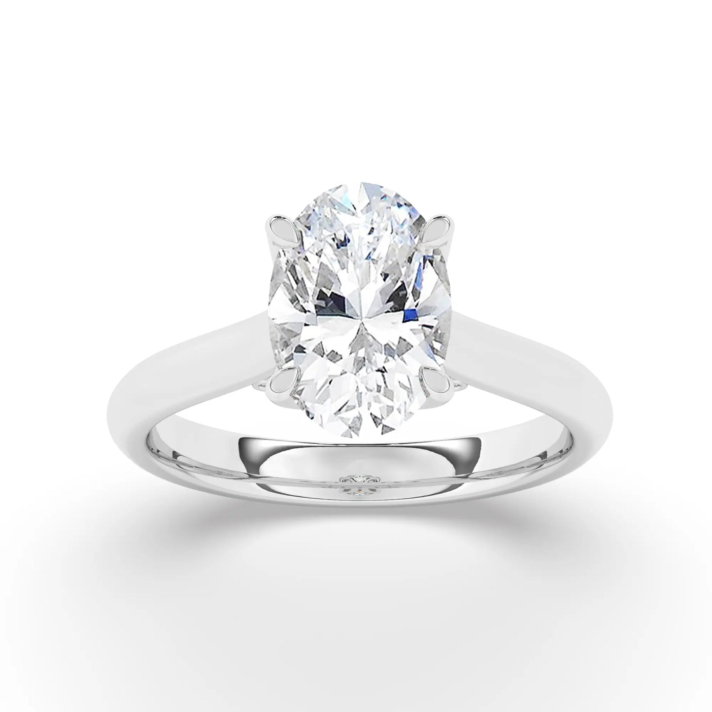 FR2962 Oval Cut 0.50ct D VVS2 White Gold