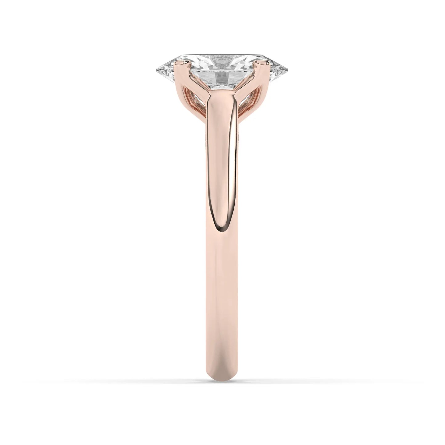 FR2962 Oval Cut 0.50ct D VVS2 Rose Gold