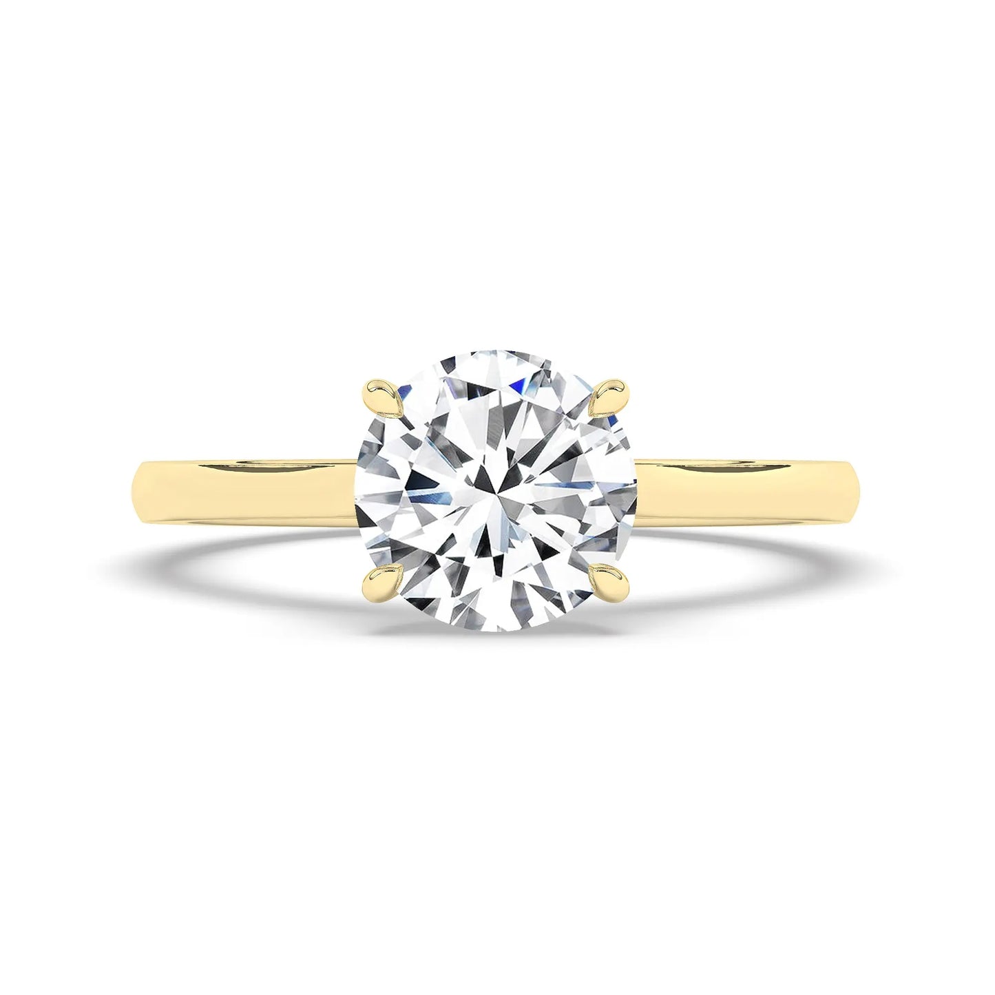 FR2963 Round Briliant 0.50ct D VVS2 Yellow Gold