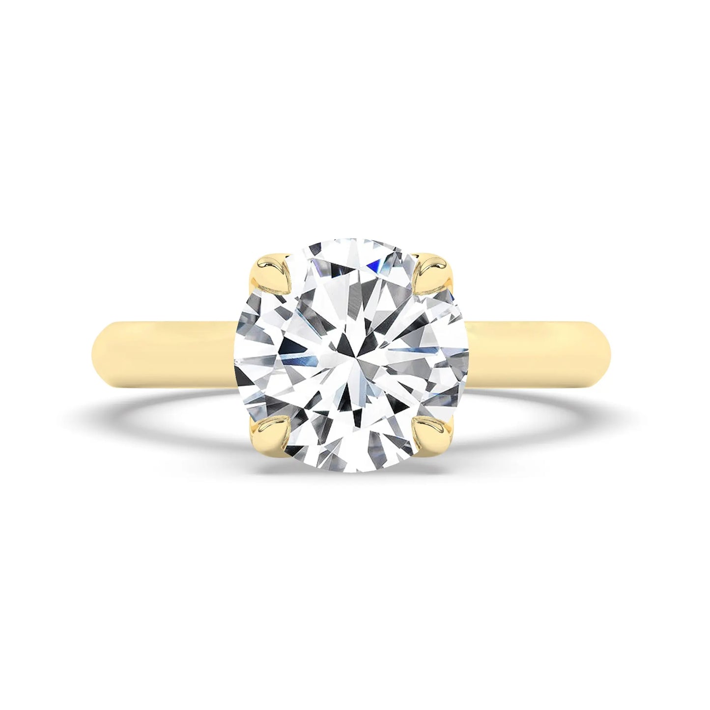 FR2962 Round Briliant 0.50ct D VVS2 Yellow Gold