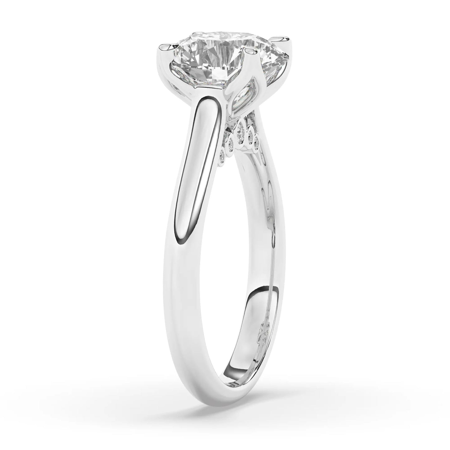 FR2962 Round Briliant 0.50ct D VVS2 White Gold