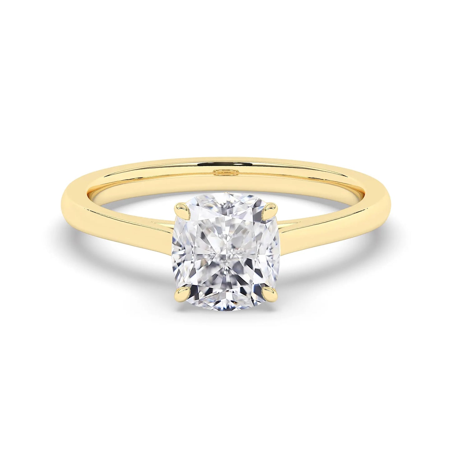 FR2963 Cushion Cut 0.50ct D VVS2 Yellow Gold