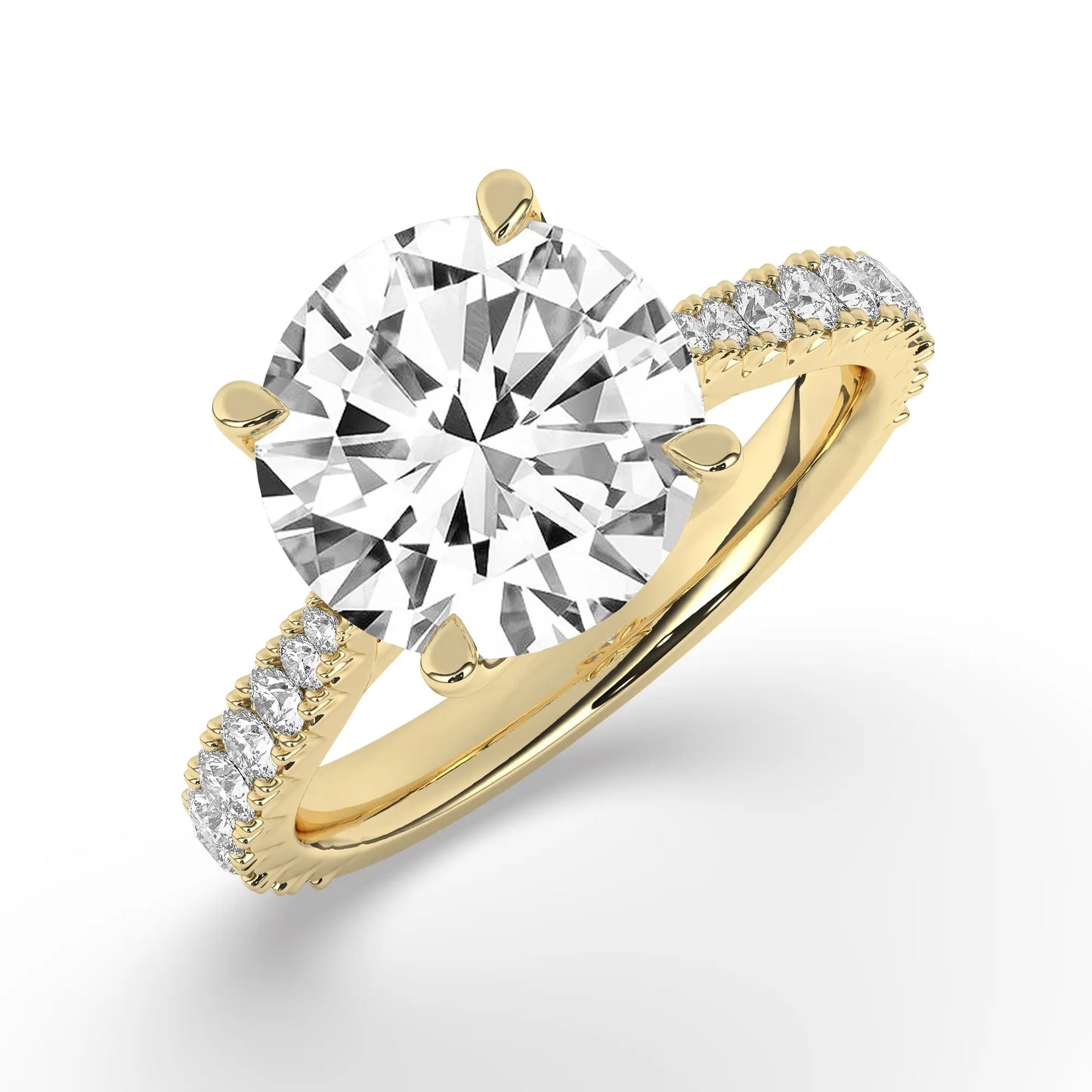 FR2976 Round brilliant 0.50ct D VVS2 Yellow Gold