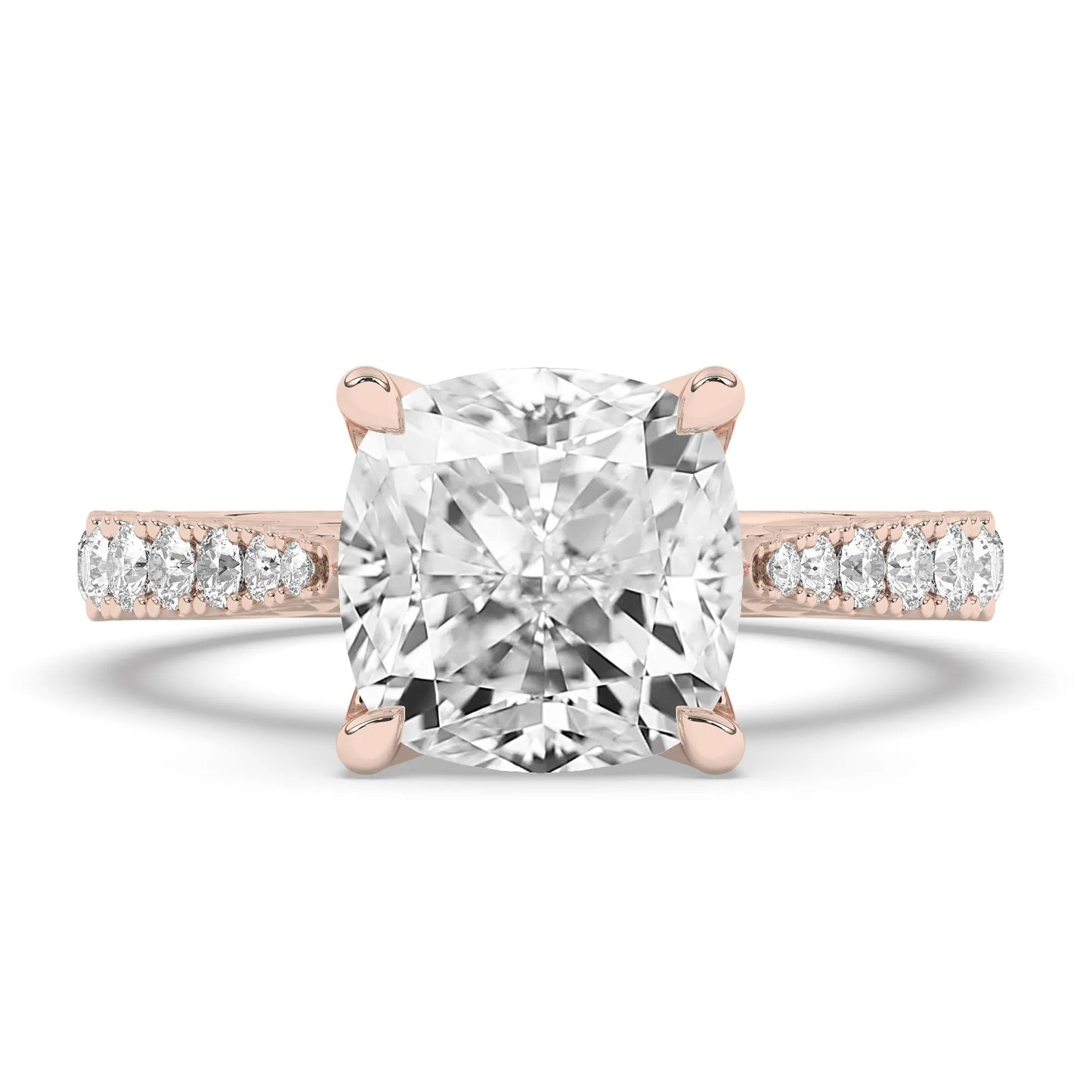 FR2976 Cushion brilliant 0.50ct D VVS2 Rose Gold