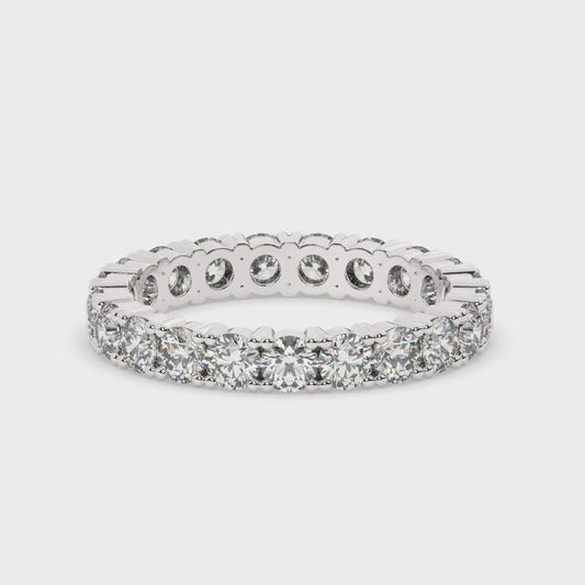 Lab diamanten "Eternity" witgouden ring 2,1 ct