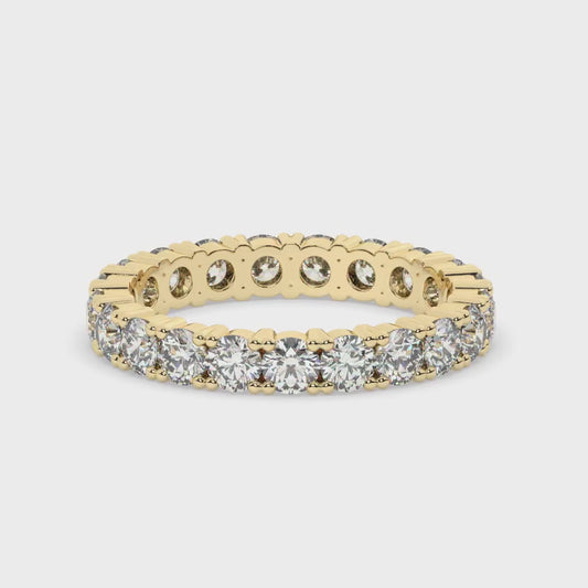 Lab diamanten "Eternity" geelgouden ring 2,1 ct