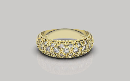 Lab Diamond Gold Band 0.44ct